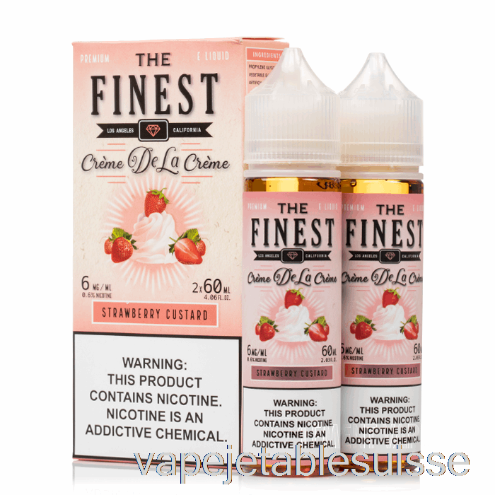 Crème Anglaise Aux Fraises Vape Suisse - La Meilleure Crème